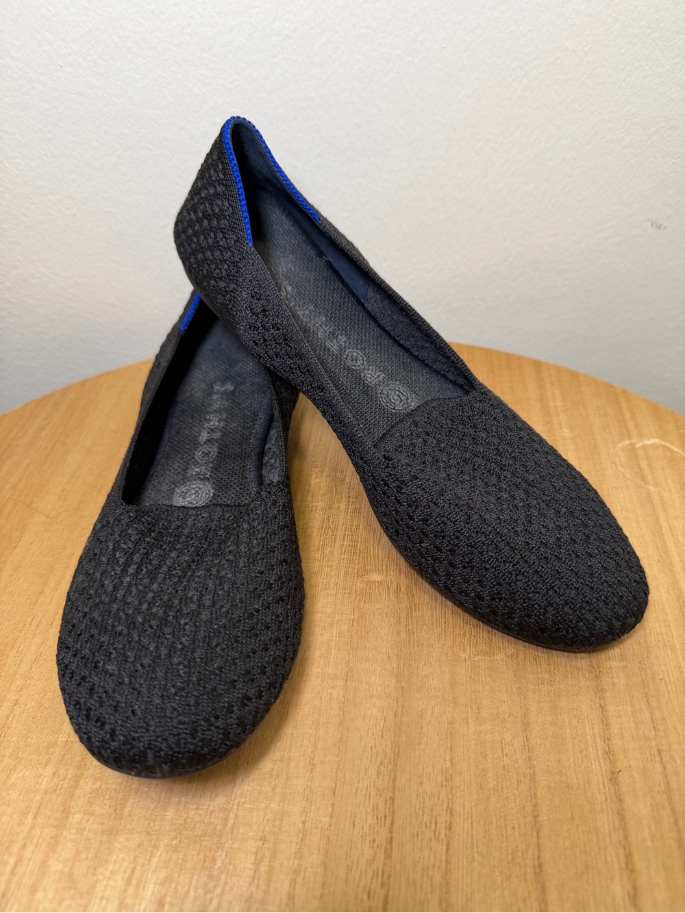 Rothy’s Honeycomb Black Knit Slip-On Flats Women’s Size 8 | Comfortable  Shoes‎